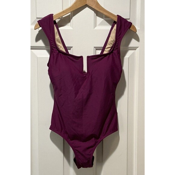 NEW One Piece Swimsuit Lined Full Coverage Padded Shade & Shore Size Small 4-6 - Picture 1 of 6